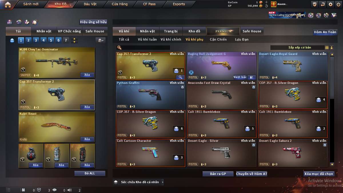 shop acc cf uy tin gia re